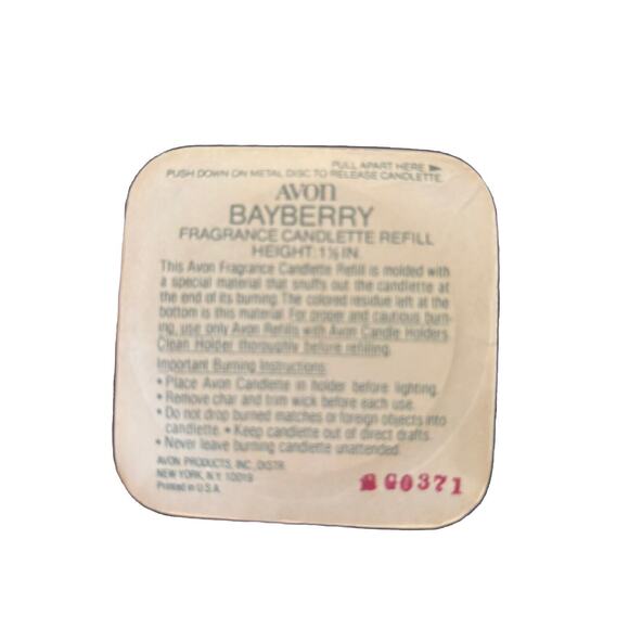 Vintage Avon 1876 Cape Cod Collection Wine Goblets Candlette Holder With Bayberr - Picture 4 of 5